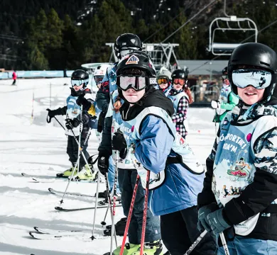 Clases de esquí para niños en Andorra